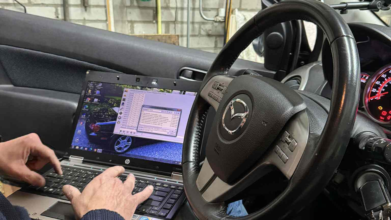 Using Forscan in a Mazda 2 to change the AsBuilt data